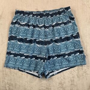 Aftco American Fishing Tackle‎ Swim Trunks Men 2XL Blue Tuna Marlin Print Lined